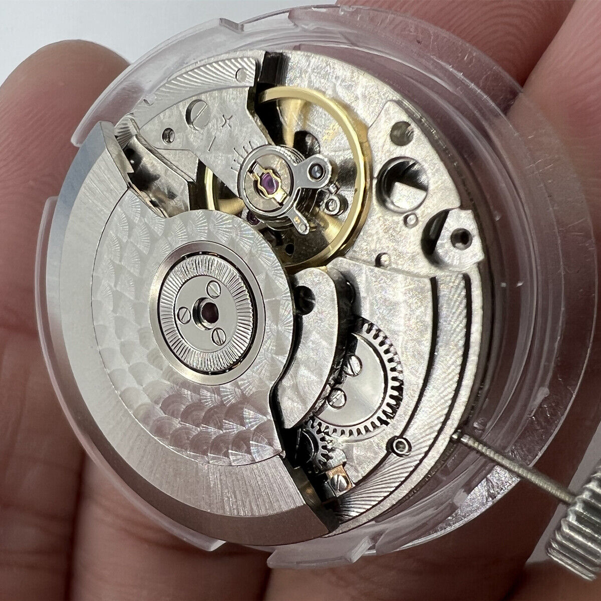 Seagull ST25 automatic watch movement with small seconds at 9H and decorative Perlage finish