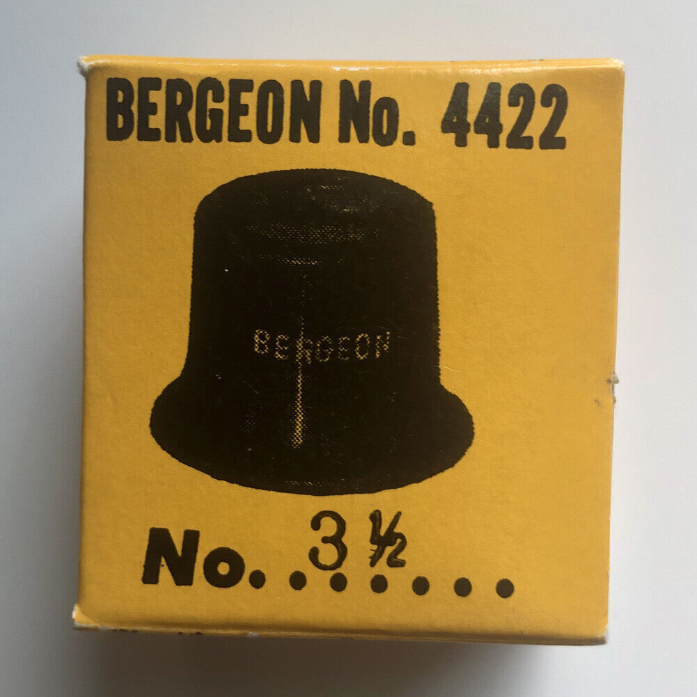Bergeon 4422-3.5 No. 3.5 = 2.8x Watchmakers Magnification Loup Eyeglass, Black