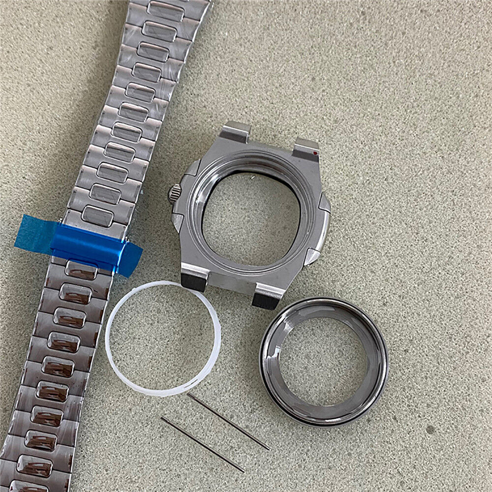 Watch Case+Strap+Dial+Hands 41mm Stainless Steel Sapphire Glass for NH35/36