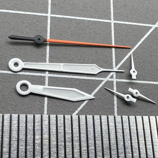 14mm green lume arrow-shaped watch hands for Miyota 0S20 quartz movement precision.