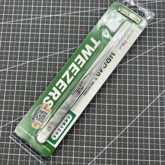 ST10 Antimagnetic Tweezer, Superhard Stainless Steel, Acid-Resistant for Precise Watch Accessory Handling