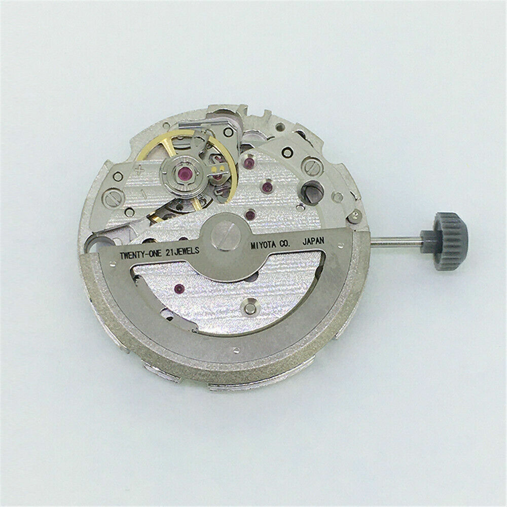 Miyota 8219 Japan automatic watch movement showcasing intricate gears and precise mechanical engineering.