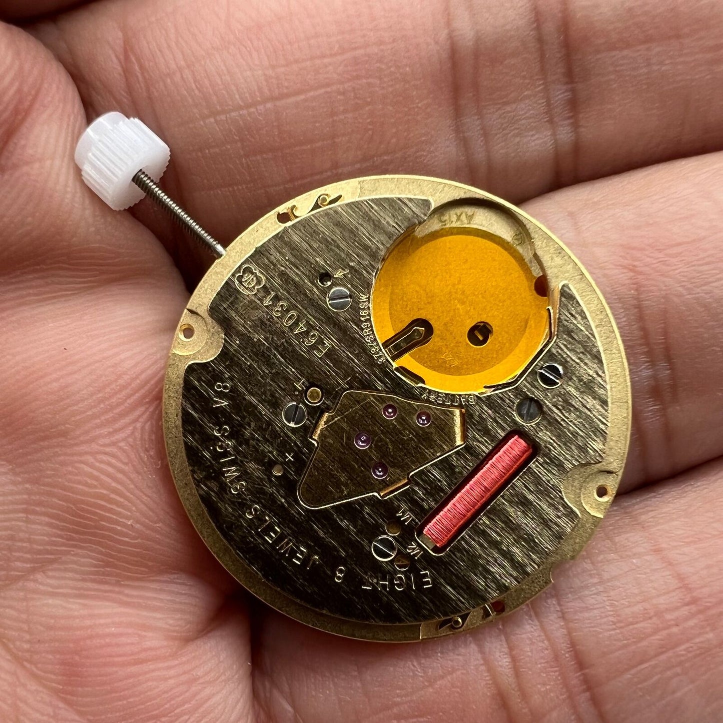 ETA E64.031 Swiss quartz watch movement by ETA, ensuring precise timekeeping and reliable performance for watches.