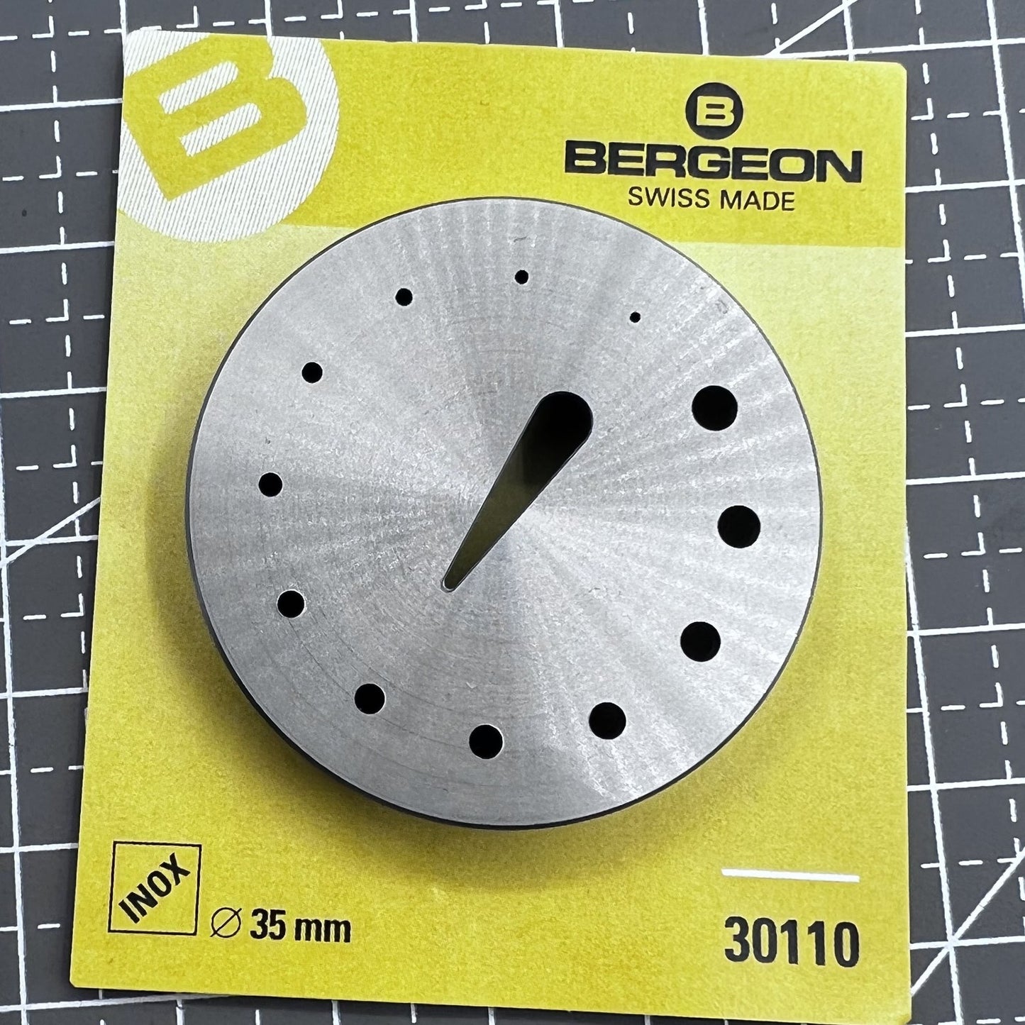 Bilancia svizzera Bergeon 30110 & Strumento di regolazione del supporto metallico della molla a spirale