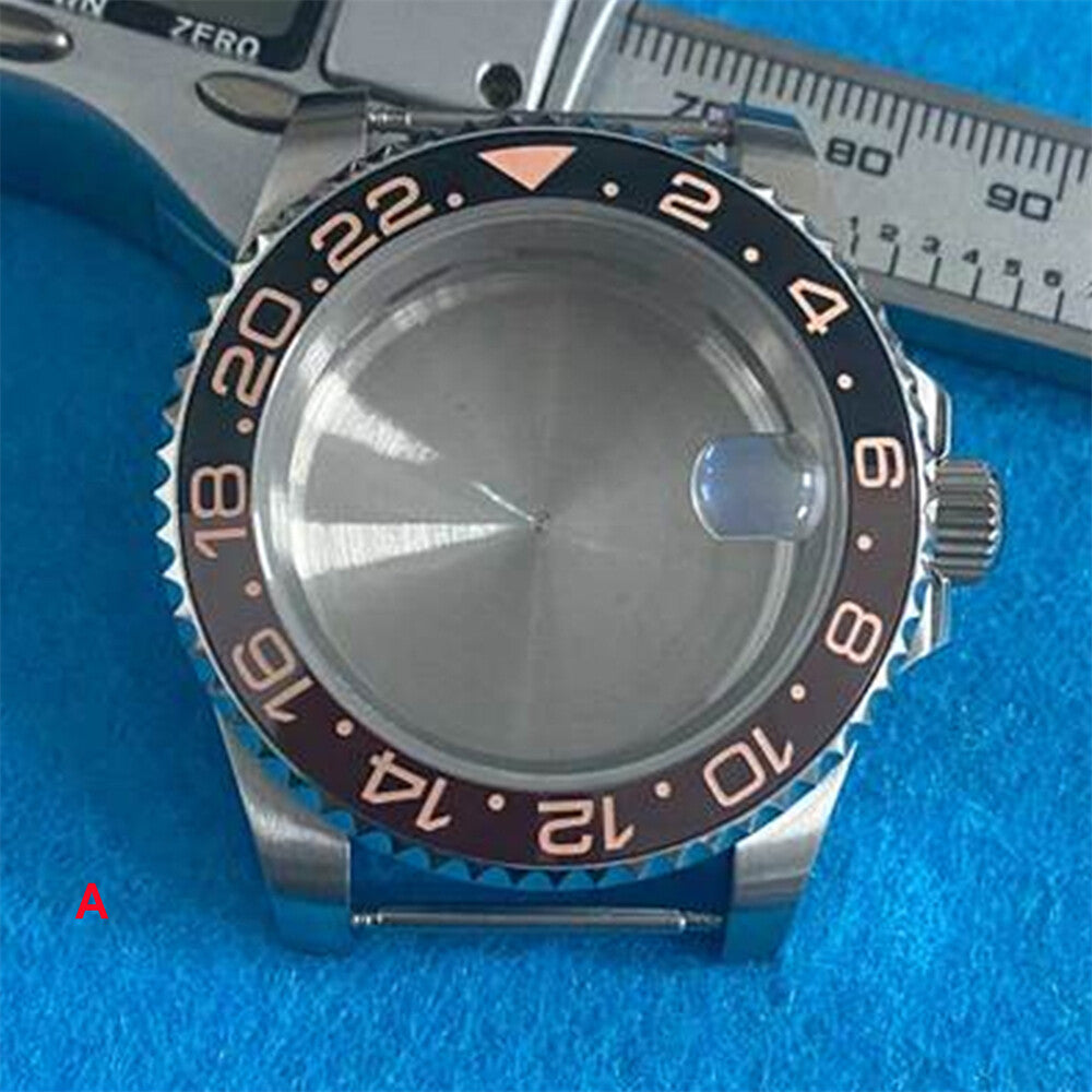 Boîtier de montre en acier inoxydable 316L avec verre saphir grossissant de 40 mm pour mouvement NH35