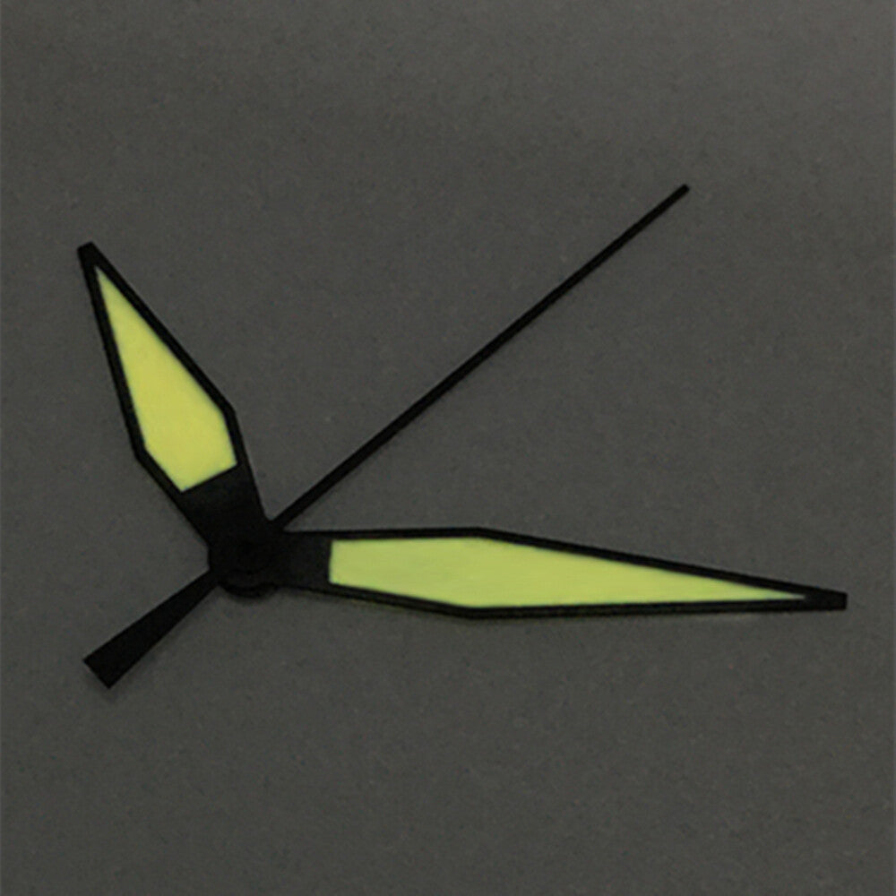 White+ brand white diamond-shaped orange lume watch hands for ETA2836/2846/2824 movements, precise fit and bright visibility
