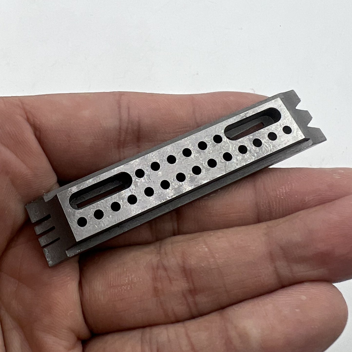 Horotec MSA03.904 steel riveting stake designed for precise watch accessory repairs and assembly tasks.