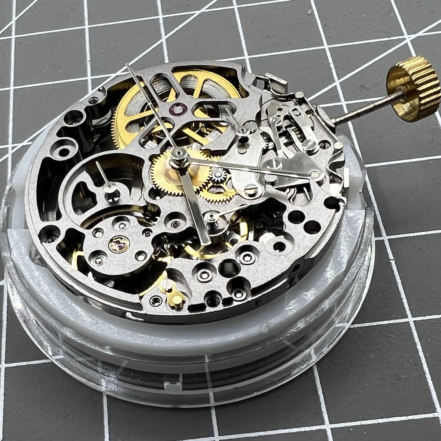 Hohler schwarzer SL4802 Chronograph 41-Juwelen Automatisches mechanisches Uhrwerk