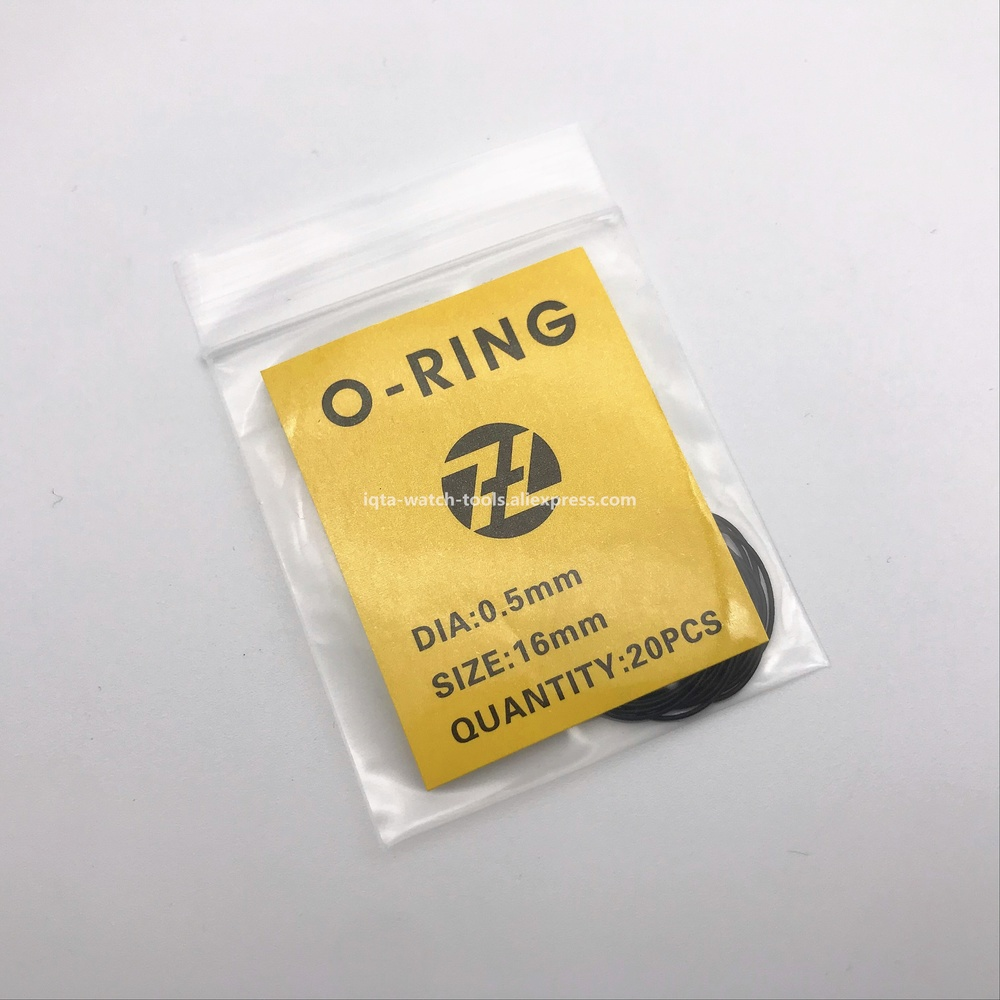 200pcs 0.5/0.6/0.7mm 16mm-34mm Watch O-Ring Waterproof Rubber Seal O-Ring