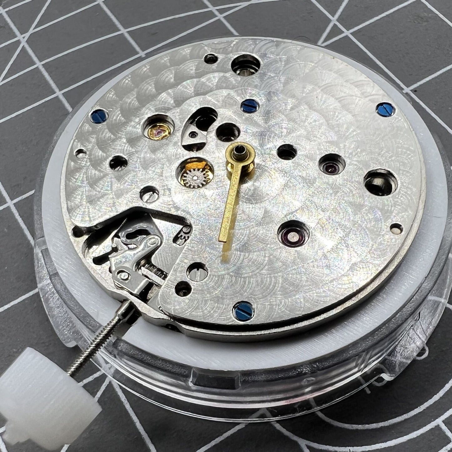 SA 3130 Mechanisches Automatikwerk Blaues Uhrwerk mit Unruhfeder