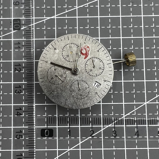 Black Dandong 7753 7750 watch with automatic mechanical movement and small second dial at 9 o'clock.