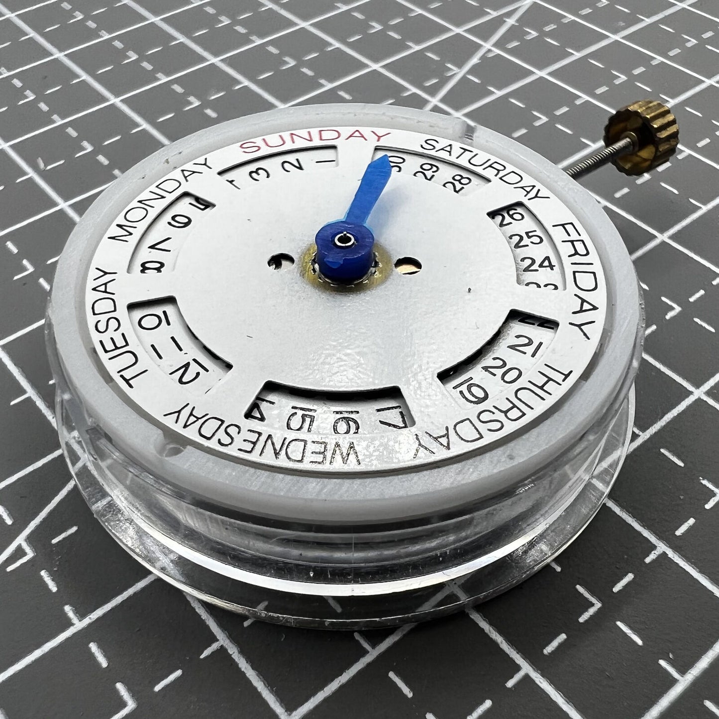 MINGZHU 2813 8205 Silver Date Day Automatic Mechanical Movement