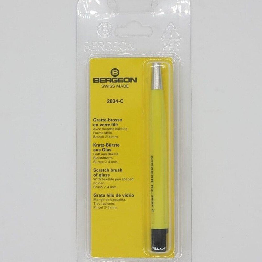 Bergeon 2834-C Glas-Kratzbürste, Fiber-Bakelit, brandneue Werkzeuge
