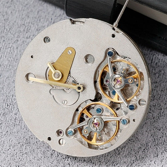 SH Double Flywheel watch accessory showcasing multifunctional automatic mechanical movement, no calendar, precision craftsmanship.