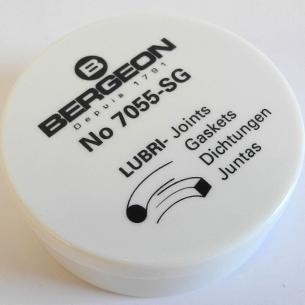 Bergeon 7055-SG Lubri-Gaskets Box With Two Foam Silicon Greaser Cushions