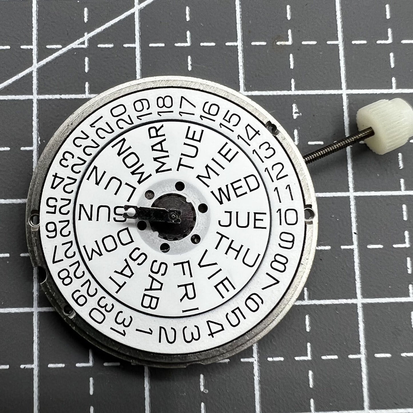 ETA 955.122 Quartz Movement Double Calendar 3 Hands Movement