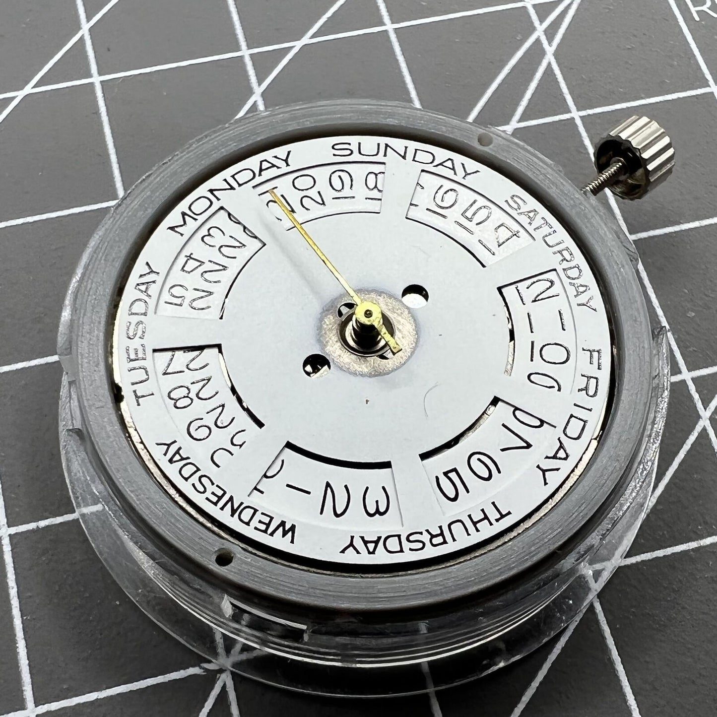Tianjin Seagull T16 Day Date Automatisches mechanisches Uhrwerk Weißes Zifferblatt