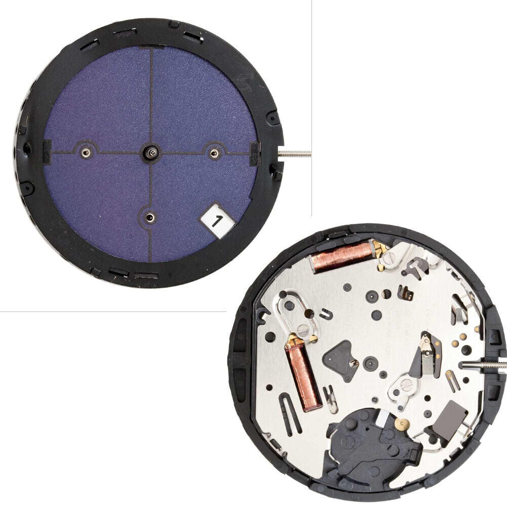 Hattori Epson TMI VR42A solar quartz watch movement, Japan-made, ensuring precise and reliable timekeeping.