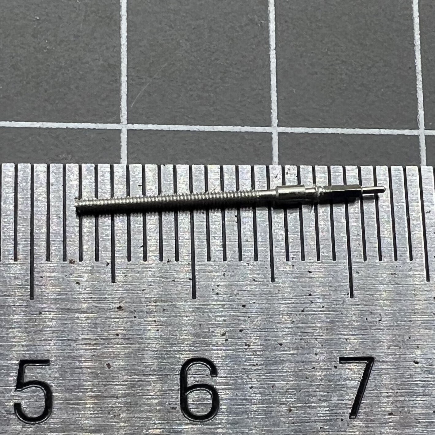 Generic watch winding stem, compatible with ETA2789, 2783, 2167, 2165 movements, precision fit.