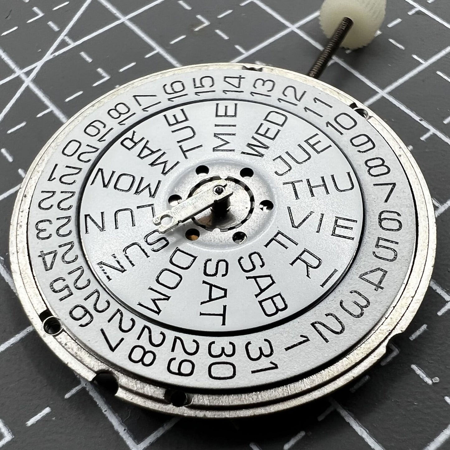 ETA 955.122 Quartz Movement Double Calendar 3 Hands Movement