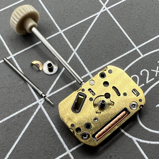 Japan Made Miyota 5R32 quartz watch movement by Citizen for precise timekeeping.