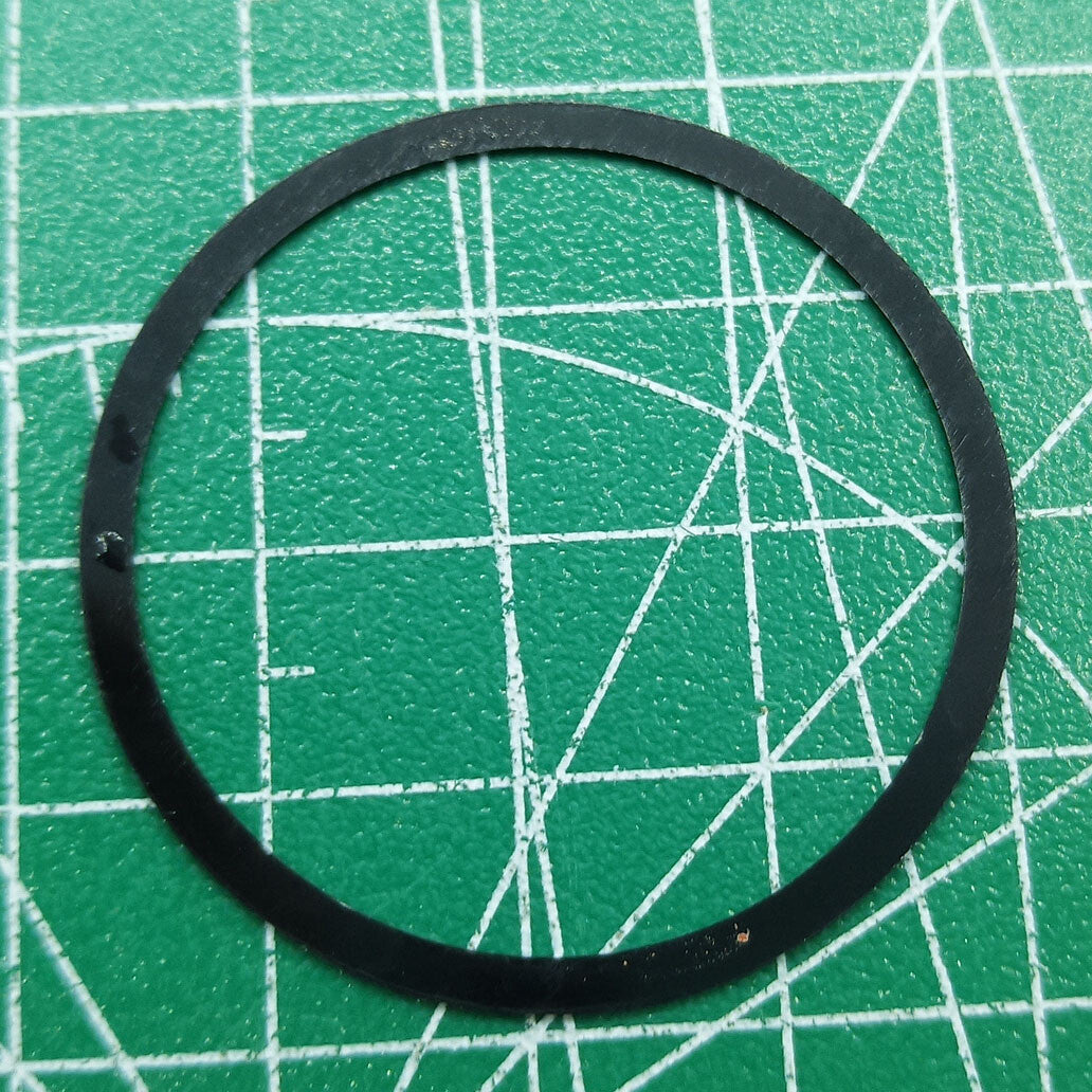 Großhandel Uhr Lünette Aluminium Legierung Schwarz Ring + Weiß Schrift für Omega Speedmaster