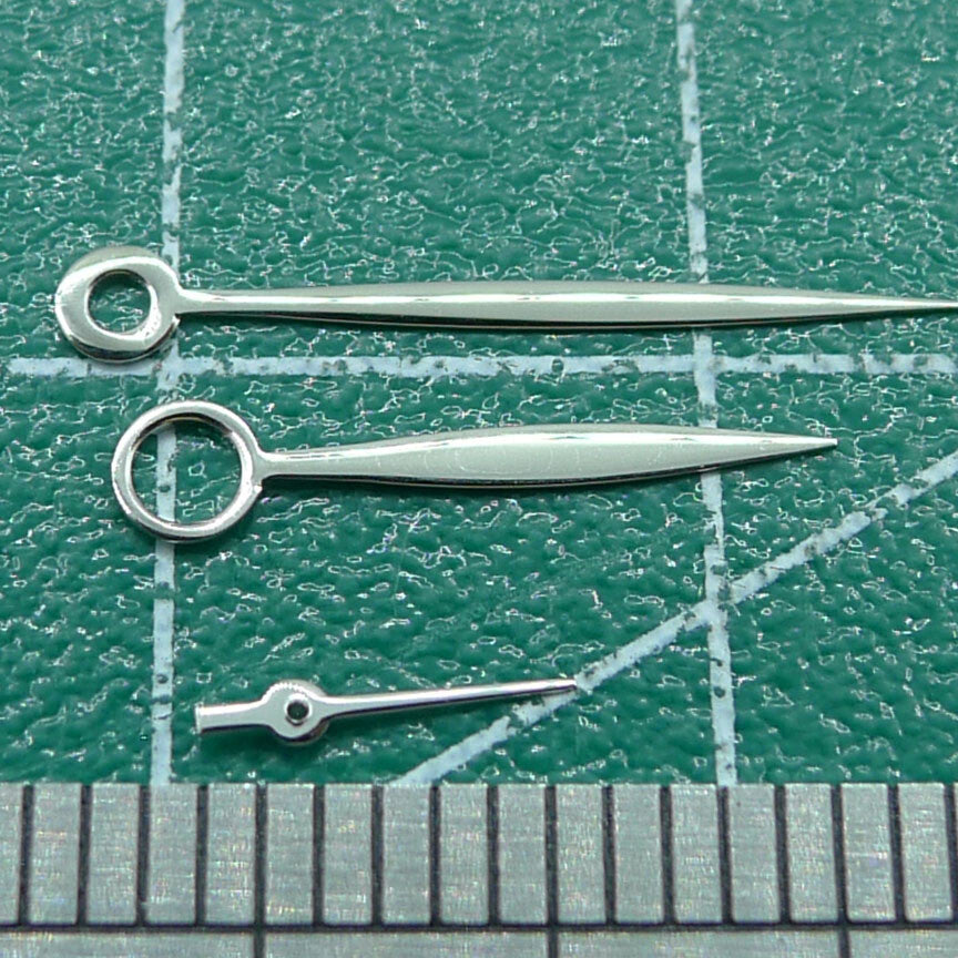 Silver watch hands compatible with Seagull ST3600/ST3621 and ETA6497/6498 movements, precise and durable by Seagull.