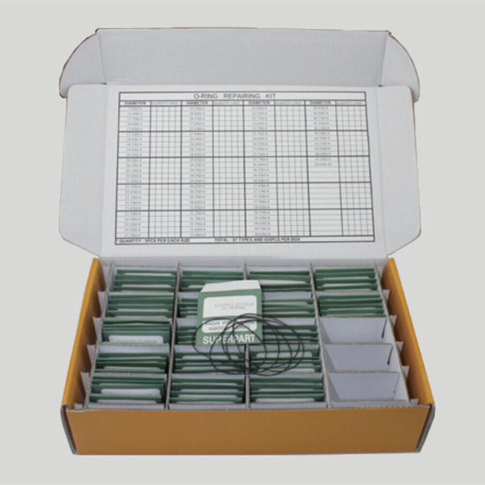 Kit de joints toriques étanches pour fond de montre, épaisseur 0,8 mm, 87 tailles, 435 pièces