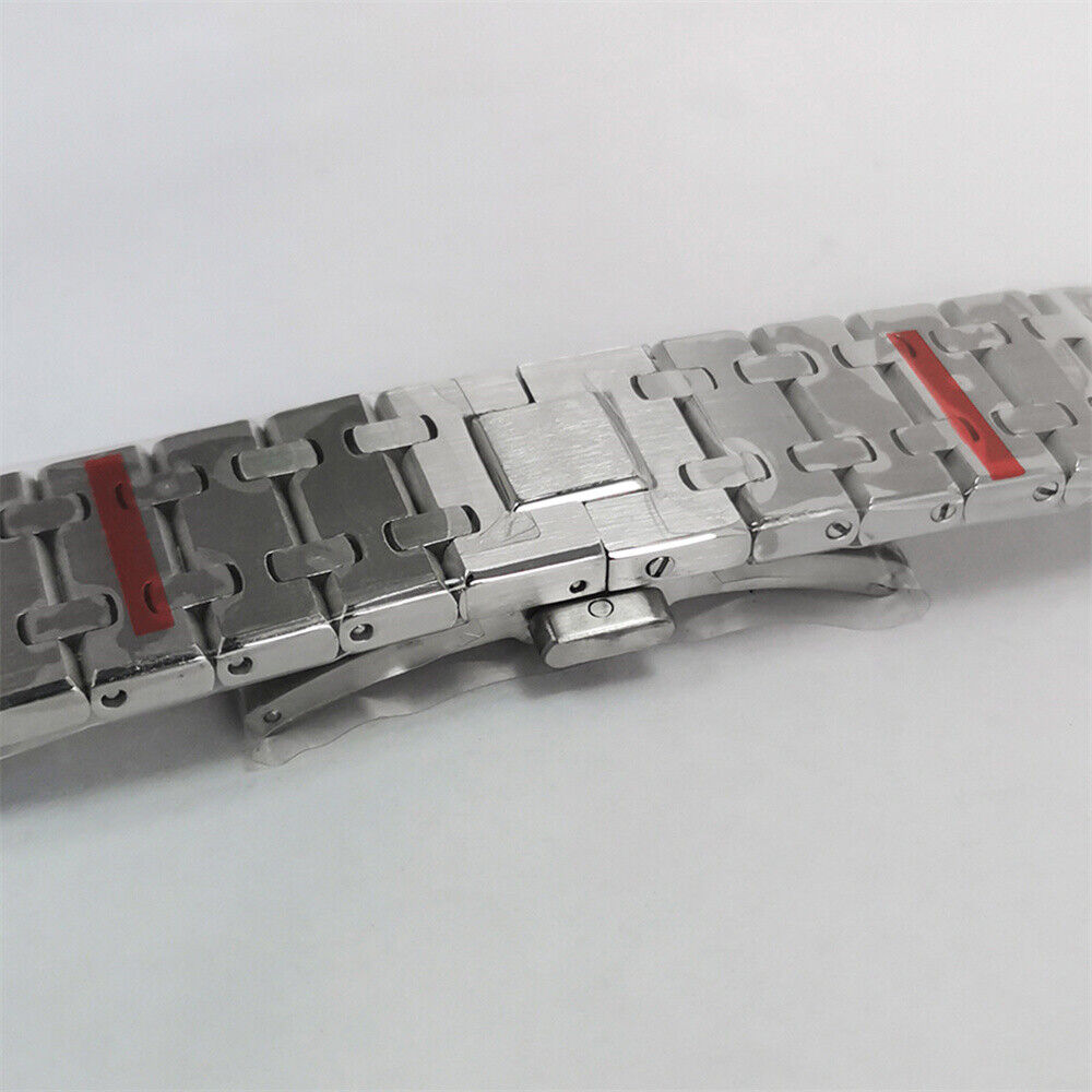 Bracelet de montre en acier inoxydable 41 mm, boîtier miroir en verre saphir pour NH70