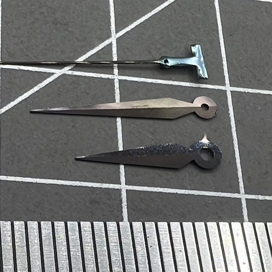 Electric gun color watch hands for Hattori Epson VJ42 quartz movement, precise replacement parts by P1-H2-5.