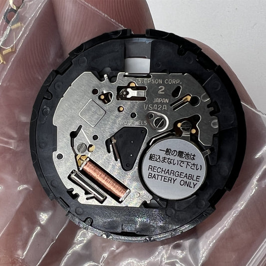 Hattori Epson VS42A solar quartz watch movement, reliable Japan-made mechanism for accessories