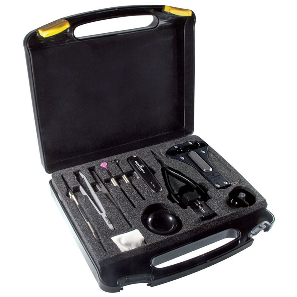 Bergeon 7812 Uhrmacher-Schnellservice-Werkzeugkoffer-Set, Uhrmacher-Uhrenreparatur