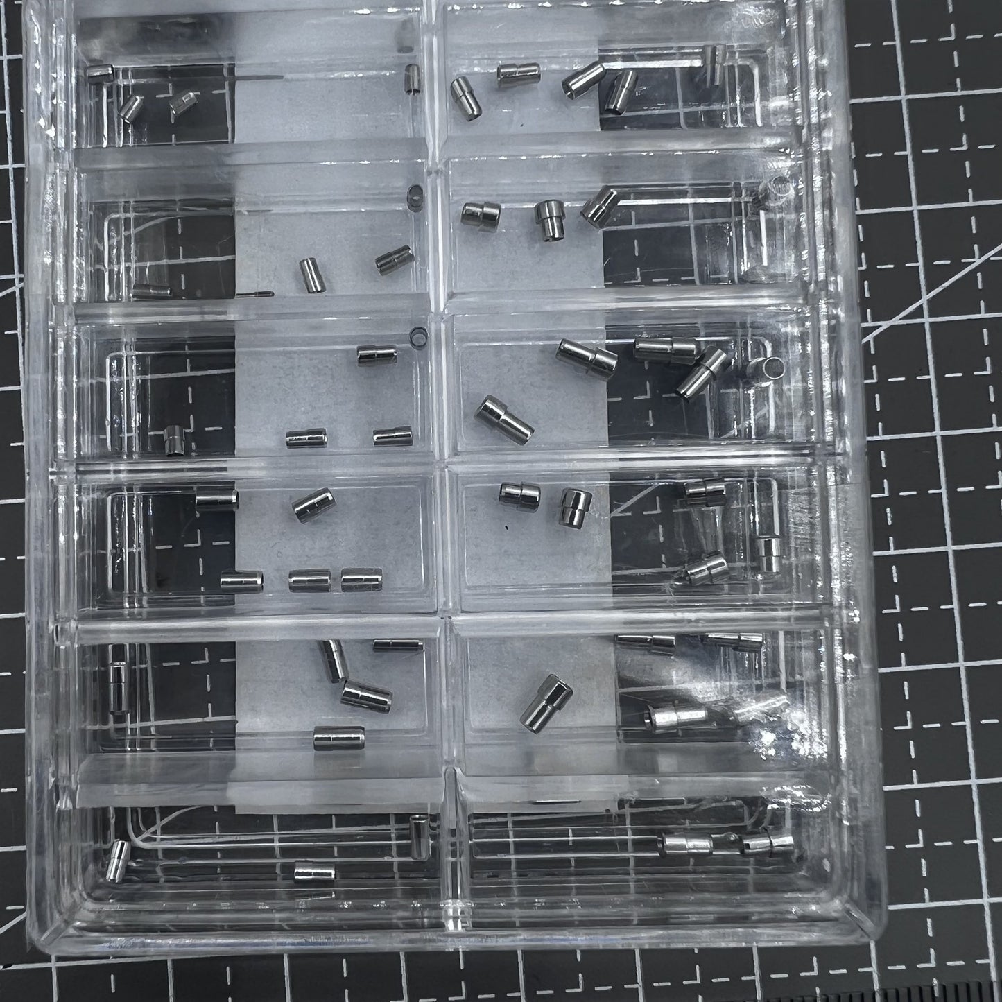 90PCS/Box AC-628SS-5 Stainless Steel Watch Crown Tube 1.5mm-2.5mm Diameter