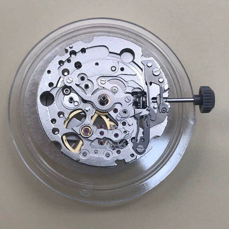 Neu Miyota 82S0 Golden/Silber Überzogene Hohl Japan Automatische Mechanische Bewegung