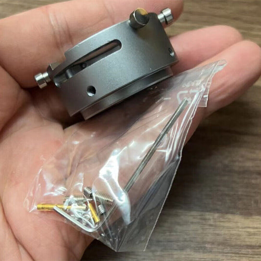 Standard ETA 7750 watch movement holder by 7750-53, securing chronograph mechanisms safely during repair.