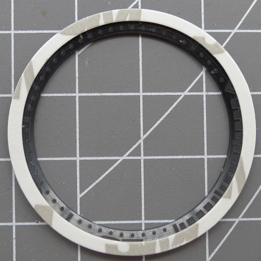 38mm red ceramic waterproof watch bezel, polished finish for men's watch accessories.