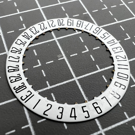 Generic Date Disk Date Wheel at 6 o?clock for ETA 2892 and Seagull 2892 watch movements, 2-piece set