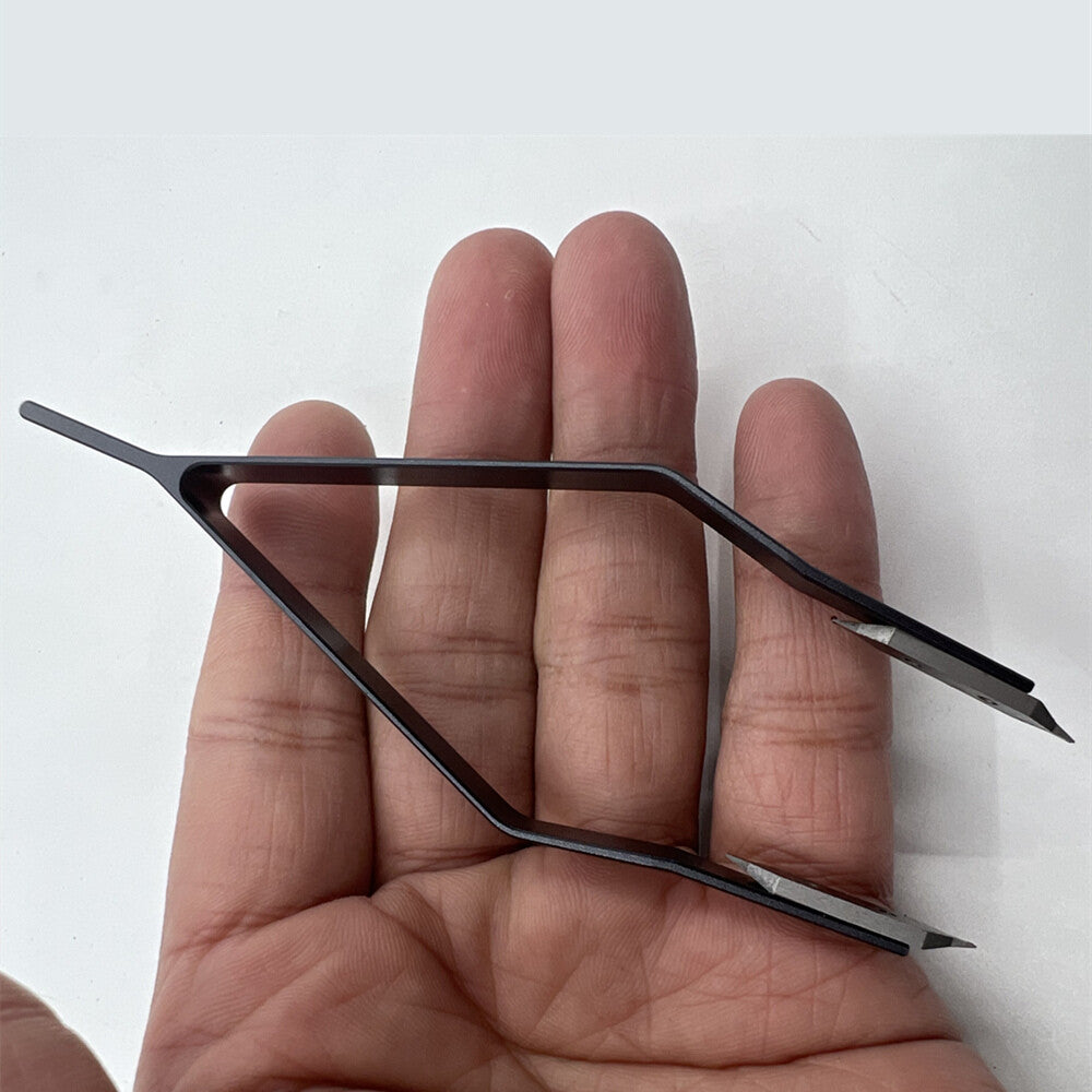 Stainless Steel Spring Bar Tweezer for precise watch lug removal and fitting replacement.