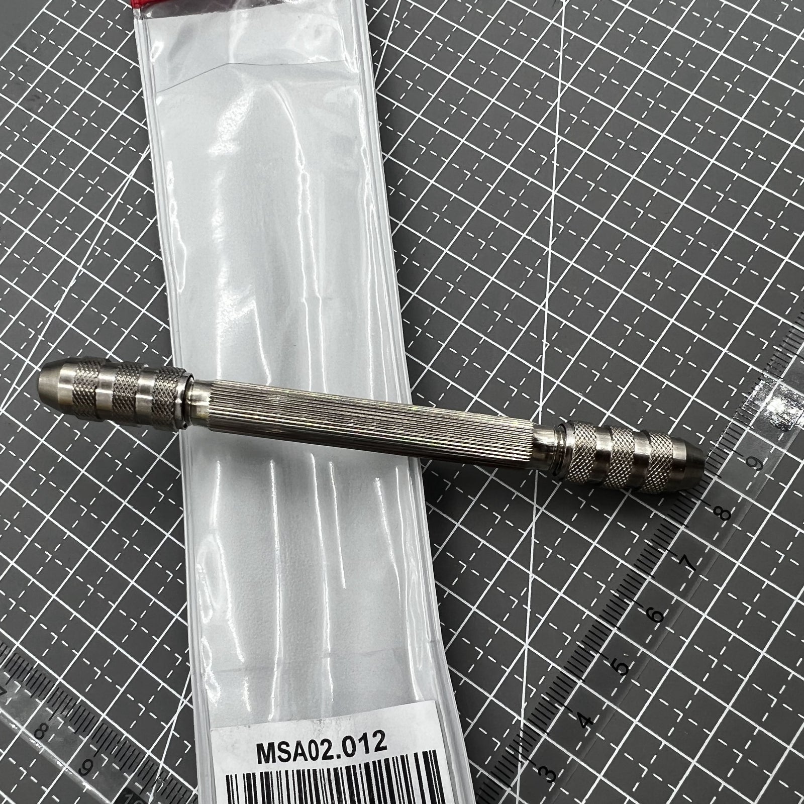 Swiss Horotec MSA02.012 Double Pin Vise, precision watch repair tool, durable design for accurate assembly.