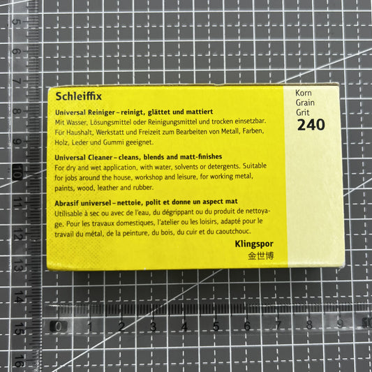 Klingspor sanding block for watch polishing, Germany-made tool for precise cleaning #5444-KL