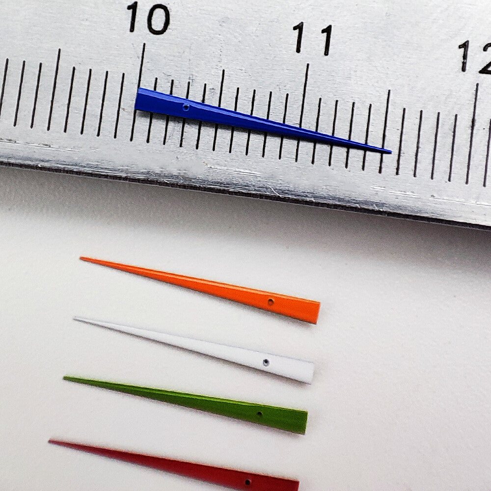 Aiguilles de seconde multicolores de 12,5 mm pour mouvement NH35A/NH36A