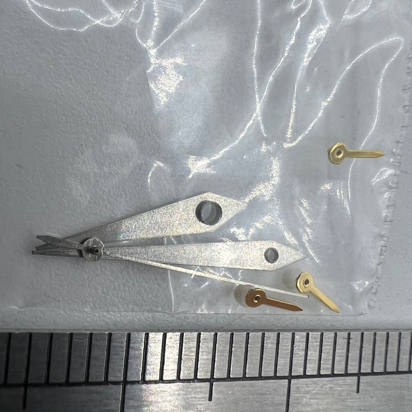 Aiguilles de montre 11,5 mm, finition argent mat, forme de flèche, pour VX3J, VX9J, VX7J, VX3N, VX9N