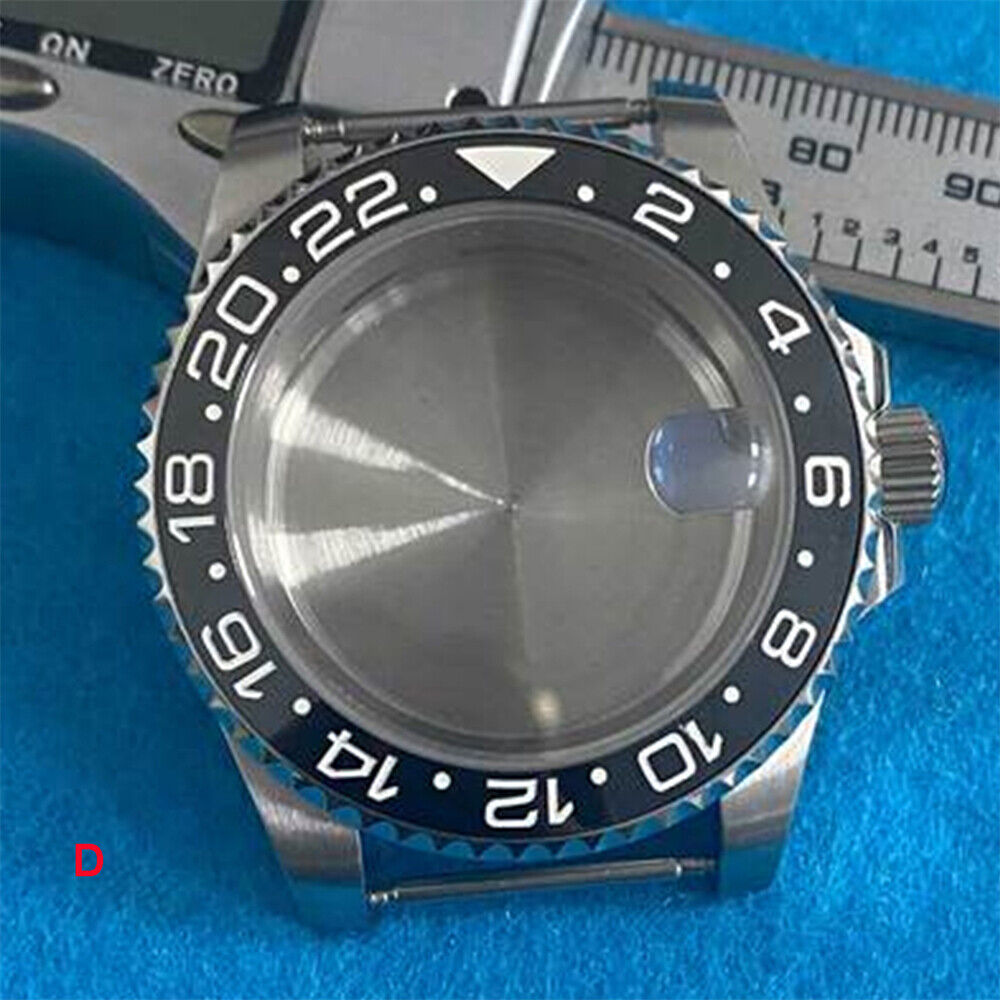 Boîtier de montre en acier inoxydable 316L avec verre saphir grossissant de 40 mm pour mouvement NH35