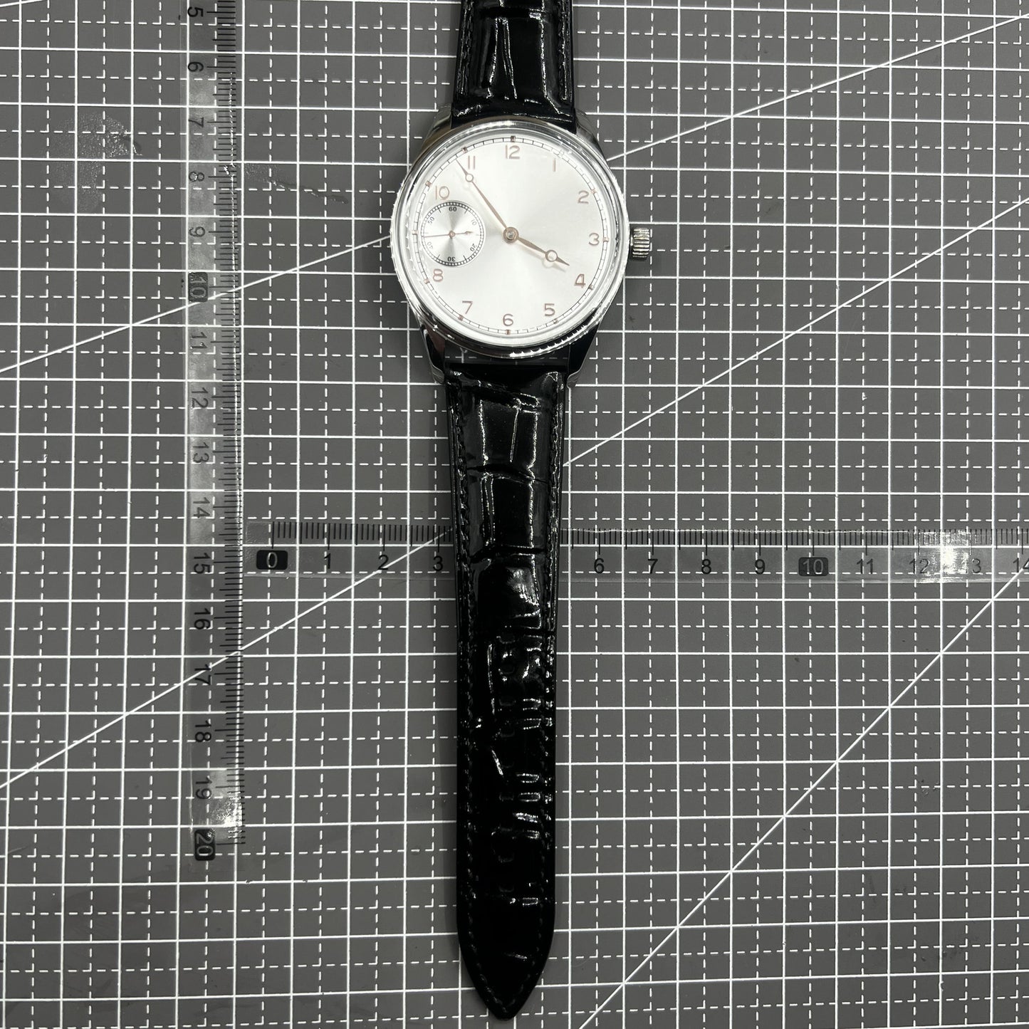 42mm Men Watch Seagull ST3600 Manual Chain Up Mechanical Movement