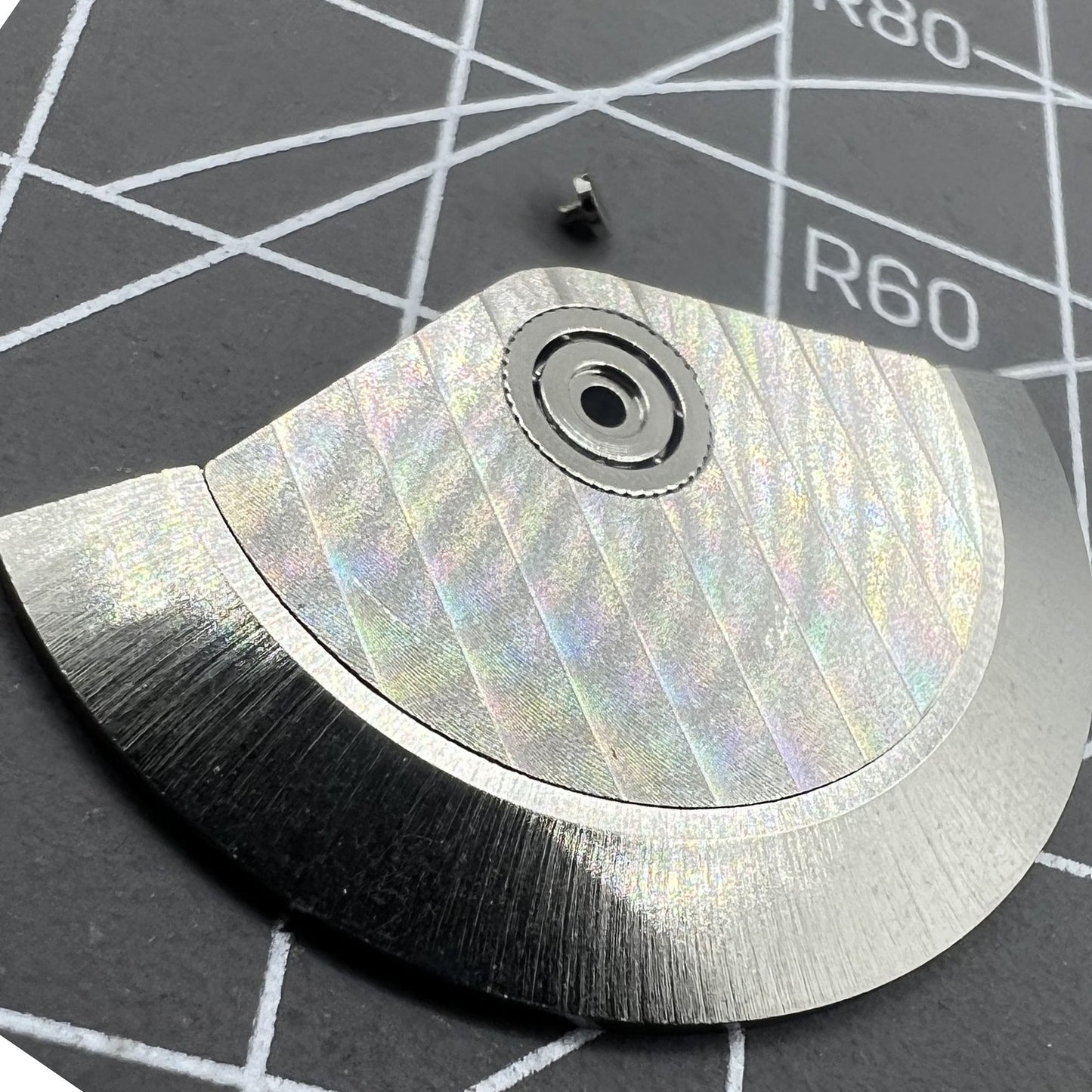 Rotor oscillating weight for China Made ETA 7751 watch movement, precision accessory.