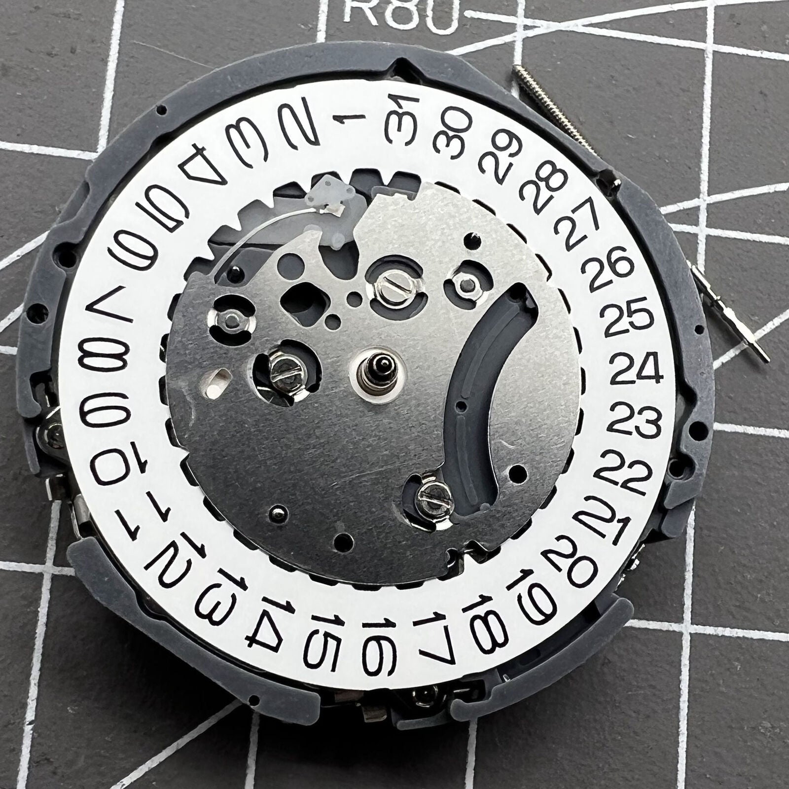 Hattori Epson VK63A quartz watch movement, Japan-made, precise timekeeping for watch repairs