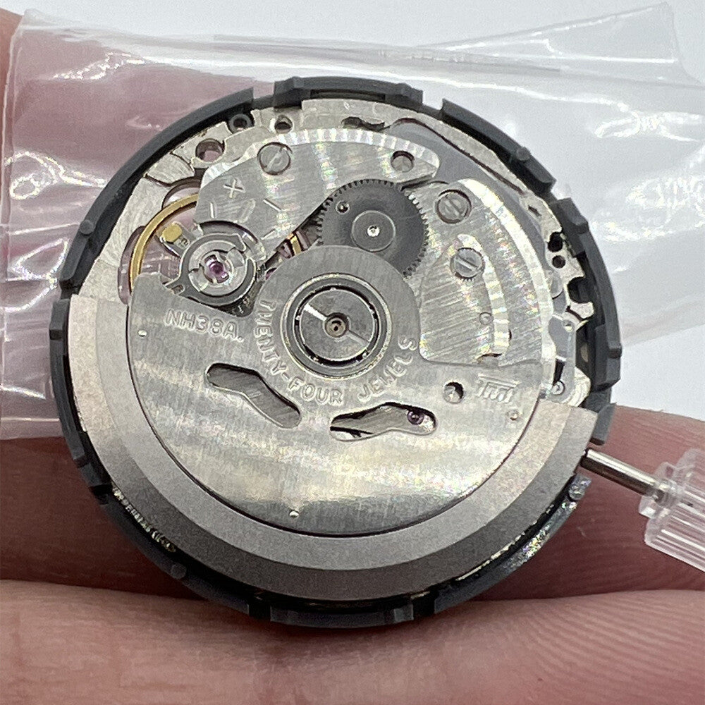 Seiko SII NH38A automatic watch movement, Japan-made, precise mechanism for reliable timekeeping.