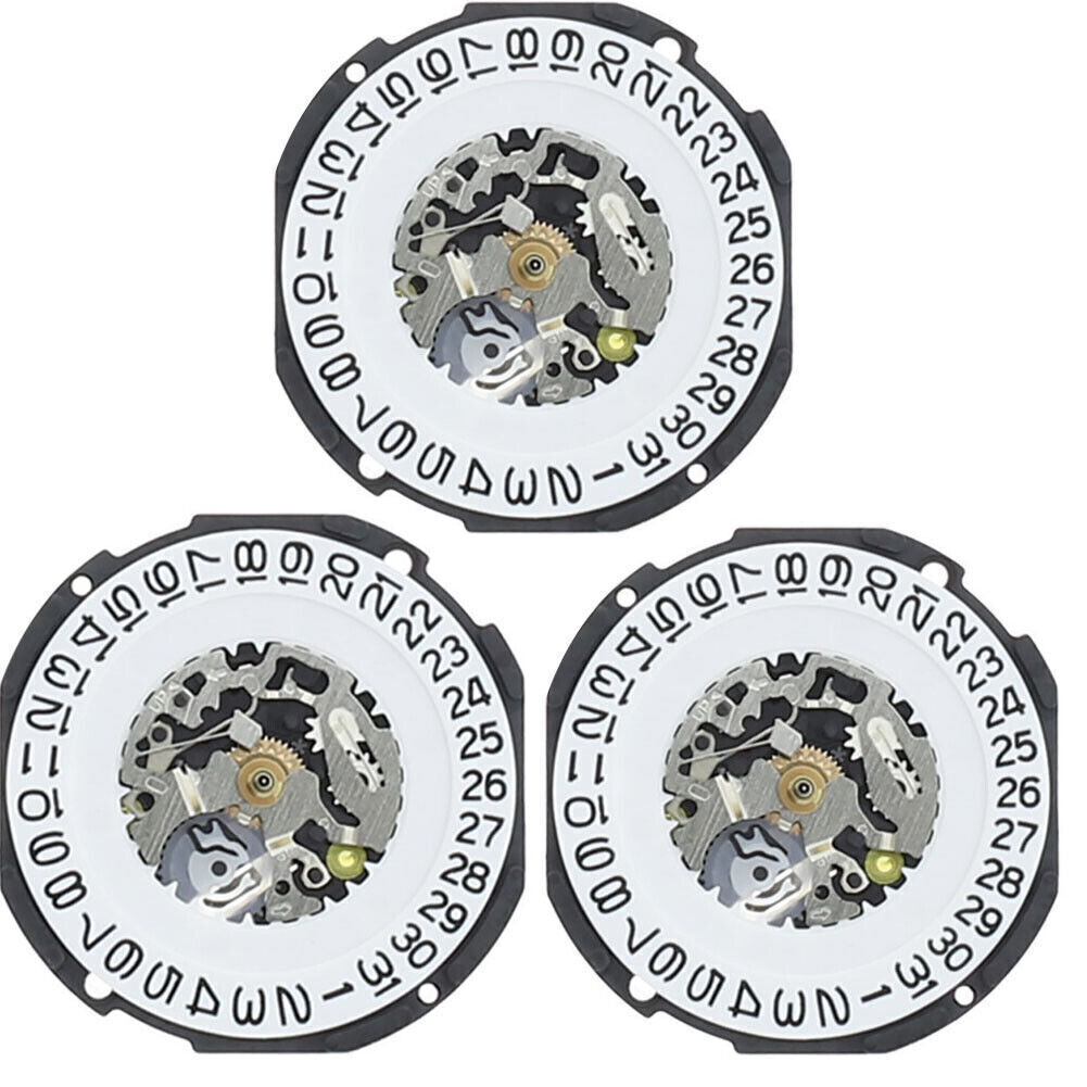 Hattori Epson TMI AL32 AX32 Watch Quartz Date At 3/6 Japan Movement 3PCS/Pack
