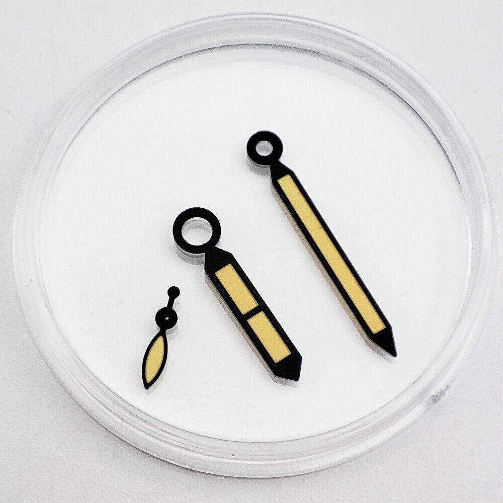 Green luminous watch hands for ST3600/6497/6498 movement, precision fit.