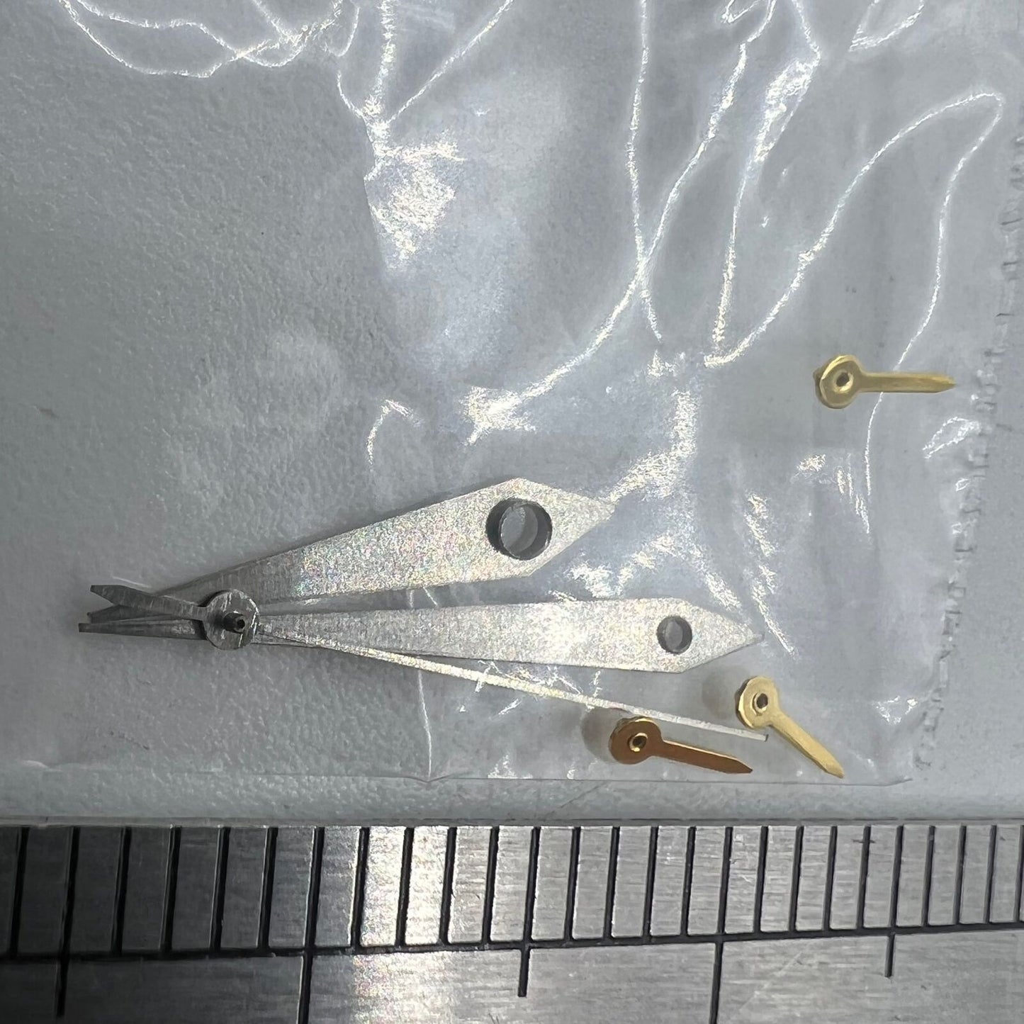 Aiguilles de montre 11,5 mm, finition argent mat, forme de flèche, pour VX3J, VX9J, VX7J, VX3N, VX9N